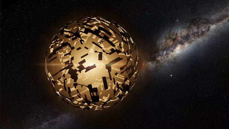 Dyson sphere around a star, artist’s conception (space.com)