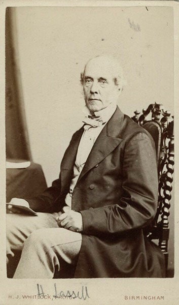 Carte-de-visite of William Lassell, albumen print, 1860s (National Portrait Gallery, London)