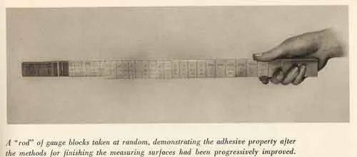 A measuring rod of wrung Johansson gauge blocks, Practical Machinist forum (practicalmachinist.com) 