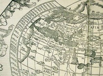 The Mediterranean region, detail of world map, woodcut, Geographicae enarrationis libri octo, by Ptolemy of Alexandria, 1525 (Linda Hall Library)
