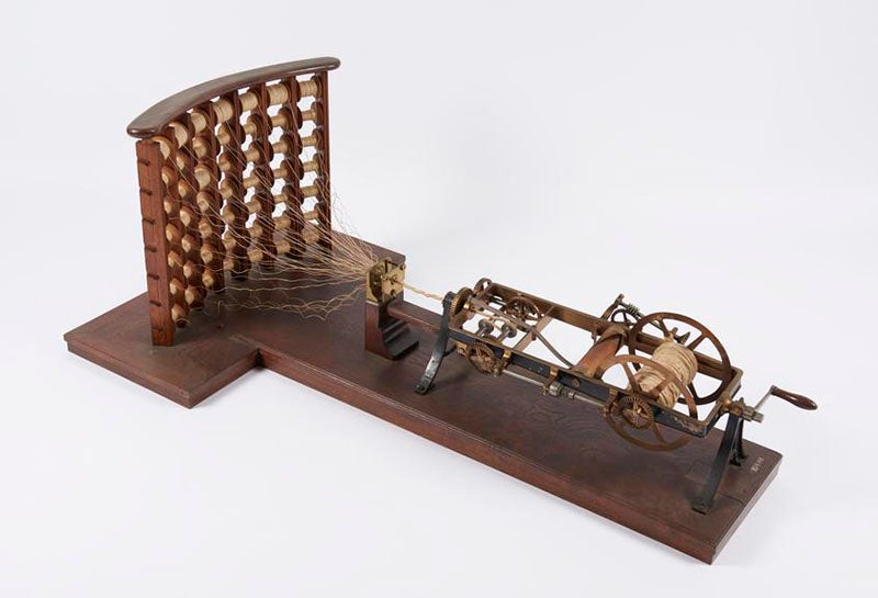Model of rope-making machine, seemingly that of Joseph Huddart, Science Museum, London (sciencemuseumgroup.org.uk)