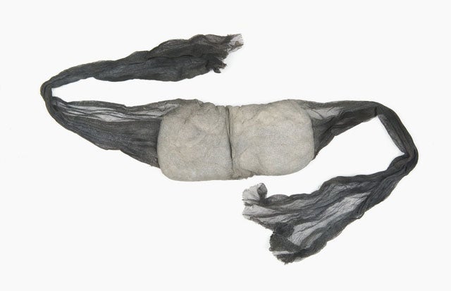 Black Veil respirator, invented by Haldane, 1915 (Australian War Memorial)