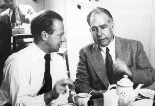 Werner Heisenberg and Niels Bohr in Copenhagen, photograph, 1936, Emilio Segré Visual Archives, AIP (repository.aip.org)
