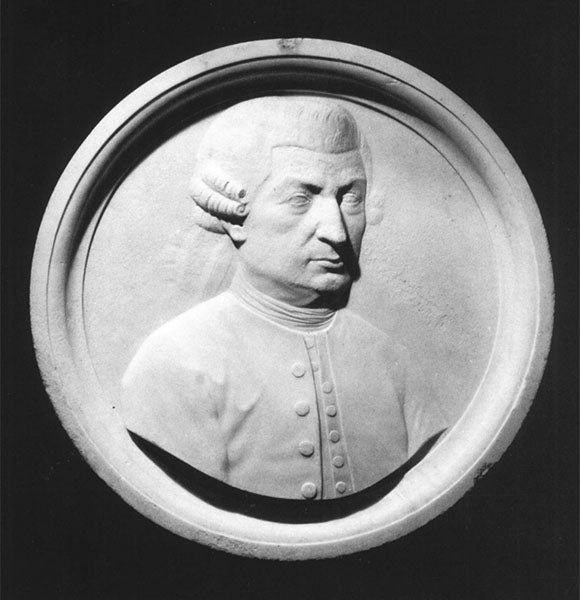 A 19th-century medallion of Giovanni Arduino, part of the Venetian Pantheon in Campo Santo Stefano, Venice (institutoveneto.it)