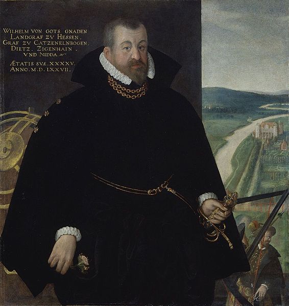 Portrait of Wilhelm IV by Kaspar van der Borcht, 1577, Gemäldegalerie Alte Meister in the Schloss Wilhelmshöhe, Kassel (Wikimedia commons)  