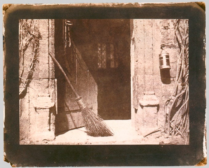“The Open Door,” salt print of a calotype by Henry Fox Talbot, 1844 (Metropolitan Museum of Art)