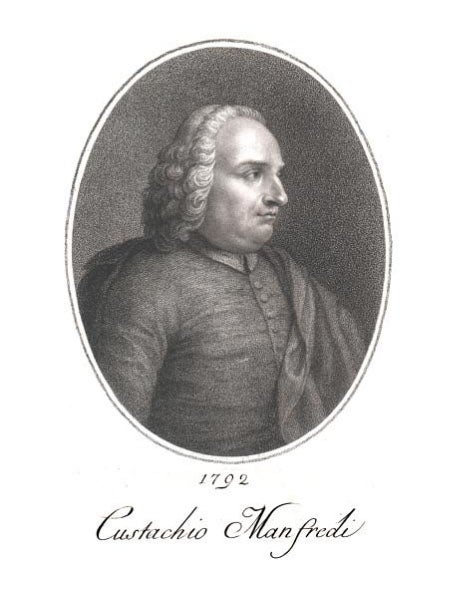 Eustachio Manfredi, portrait engraving by Francesco Rosapina, 1792 (Smithsonian Libraries)