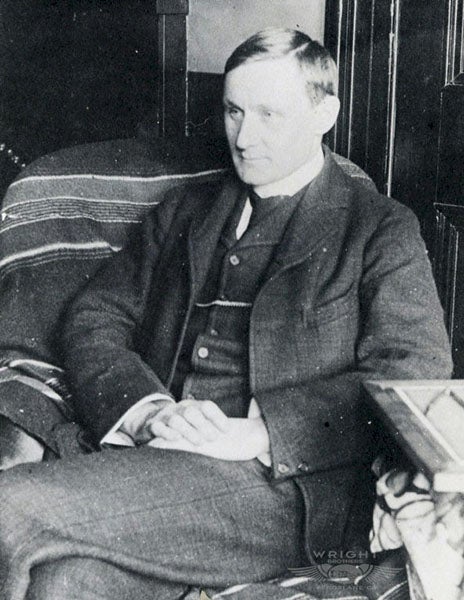 Percy Pilcher, photograph, ca 1899 (wright-brothers.org)