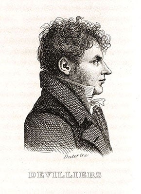 Portrait of Edouard Devilliers du Terrage, from Louis Reybaud, Histoire de l’expédition française en Égypte, vol. 8, 1830-36 (Linda Hall Library)
