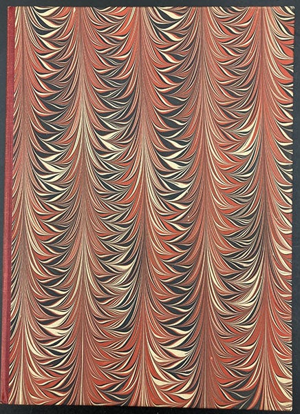 Custom-made slipcase, with gilt-stamped spine, for the Library’s copy of the memorial reprint of Raum und Zeit, by Hermann Minkowski, 1909 (Linda Hall Library)