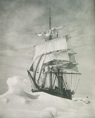 Terra Nova in the ice, photograph by Herbert Ponting, December 1910, Royal Collection, Windsor (rct.uk)