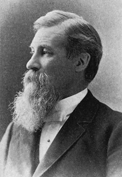 Portrait of an older T.C. Chamberlin, photograph, 1890s, Popular Science Monthly, 1897, vol. 51 (Linda Hall Library)