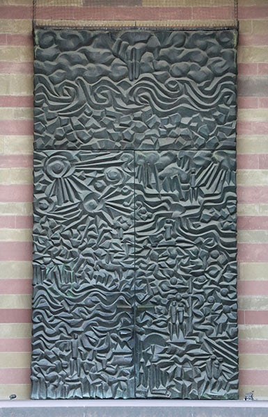 Bronze doors, designed by Fritz Koenig for the Dom St. Kilian, Würzburg, 1964-67 (Wikimedia commons)