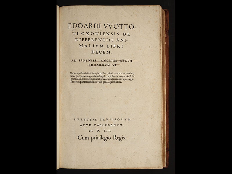 Edward Wotton Linda Hall Library