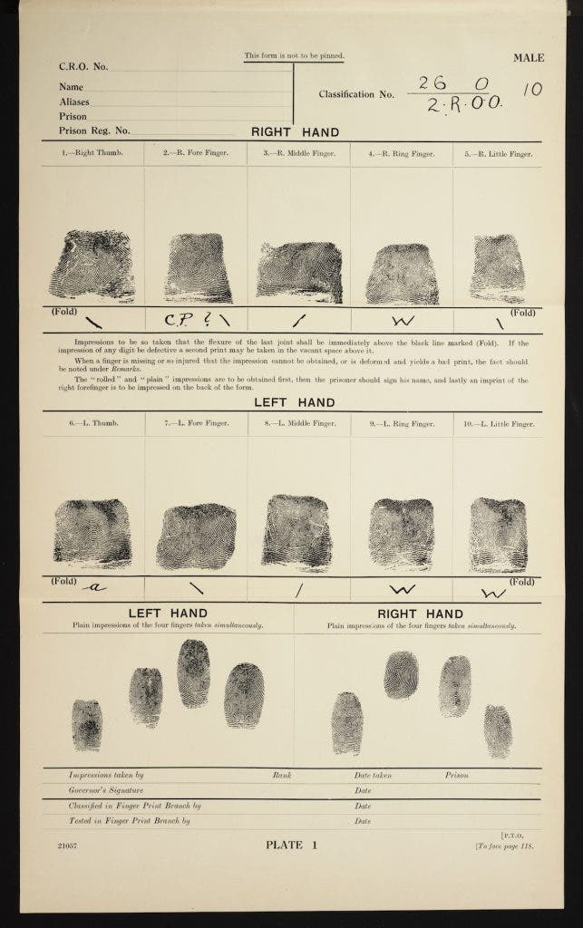 Fingerprint Box Classification 05. Fingerprints - The Linda Hall