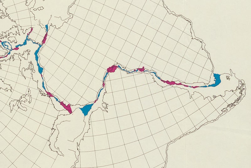 The South America/Africa join, detail of fourth image (Linda Hall Library)