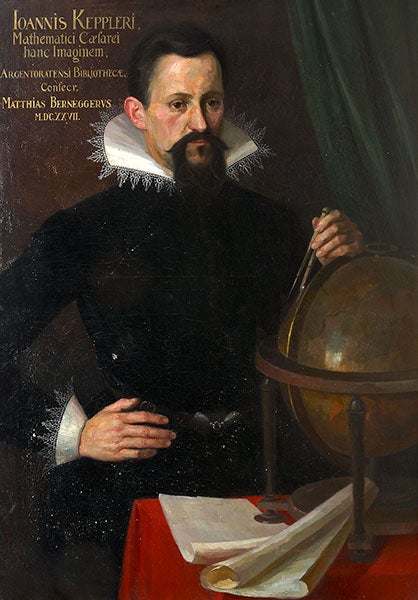 Portrait of Johannes Kepler, oil on canvas, by Matthias Bernegger, Kepler-Museum, Weil-der-Stadt, 1627 (Wikimedia commons)