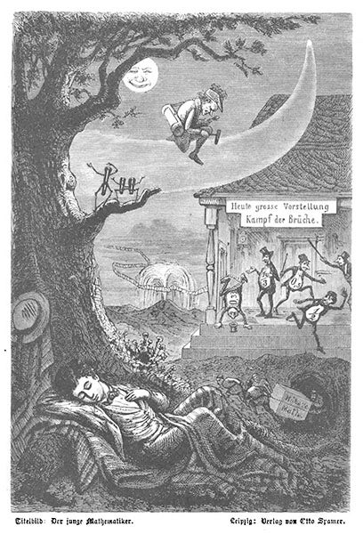 Frontispiece of Der junge Mathematiker und Naturforscher, 1876. (Google Books)