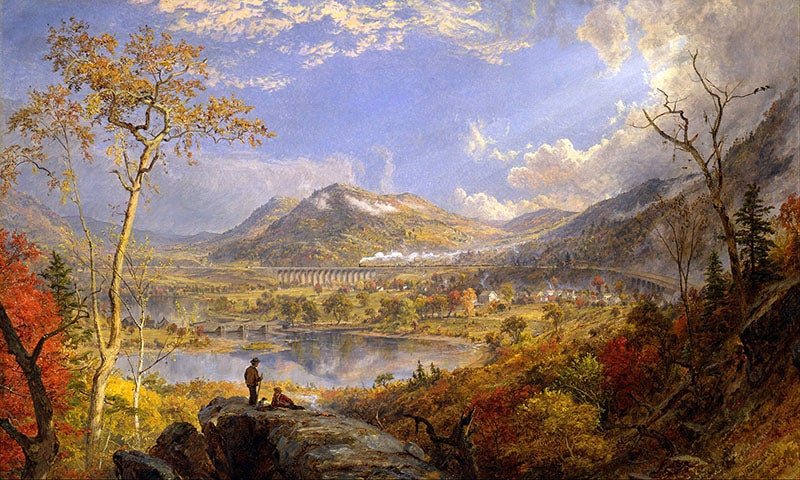 Starrucca Viaduct, oil on canvas, by Jasper Francis Cropsey, 1865, Toledo Art Museum (Google Art project on Wikimedia commons)