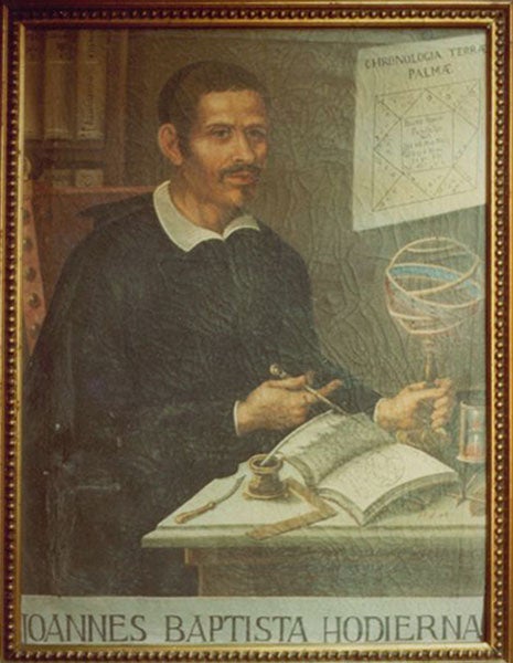 Portrait of Giovanni Battista Hodierna, location unknown (messier.seds.org)