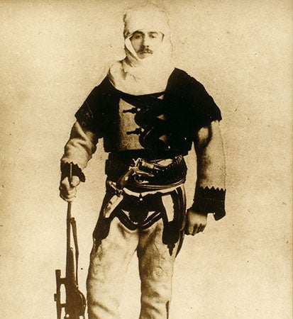 Portrait of Frank Nopcsa in an Albanian uniform, ca 1913 (Wikimedia commons)