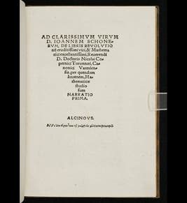 Joachim Rheticus Linda Hall Library