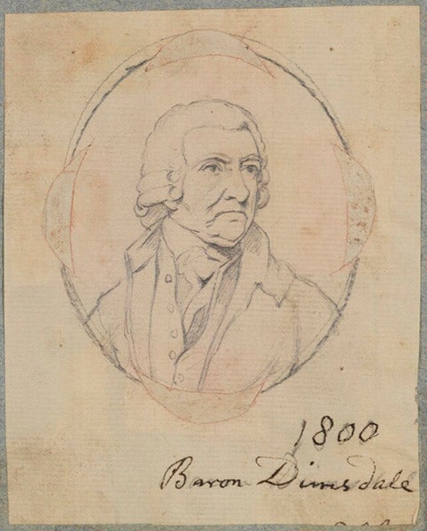 Portrait of Thomas Dimsdale, pencil sketch by Henry Bone, 1800, National Portrait Gallery, London (npg.org.uk)