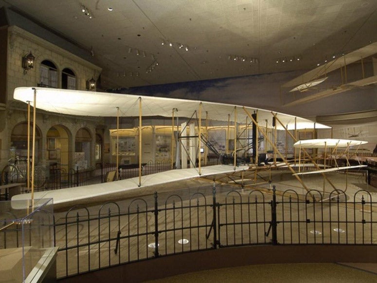 Wright Flyer I on display in the National Air and Space Museum, Smithsonian Institution, Washington, D.C. (airandspace.si.edu)