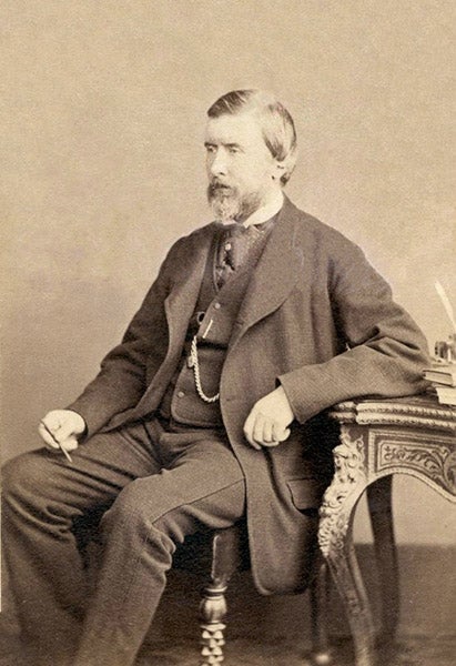 Portrait of John Henry Pepper, carte de visite, 1870 (Wikimedia commons)