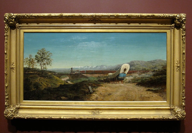 On the Road, by Thomas Proudley Otter, oil on canvas, modern frame, 1860, Nelson-Atkins Museum of Art, Kansas City (gill-lagodich.com)