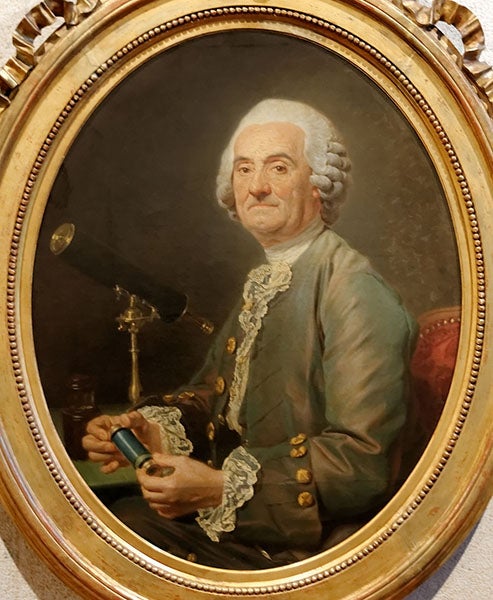 Portrait of Pierre-Charles Le Monnier, age 61, oil on canvas, by Nicolas Bernard Lépicié, Calouste Gulbenkian Museum, 1777 (Wikimedia commons)