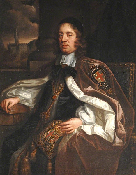 Portrait of Seth Ward, by John Greenhill, ca 1675, Trinity College, Oxford (artuk.org)