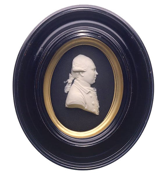 A Wedgwood medallion portrait of Daniel Solander, jasper ware, 1775 (National Library Wellington, New Zealand)