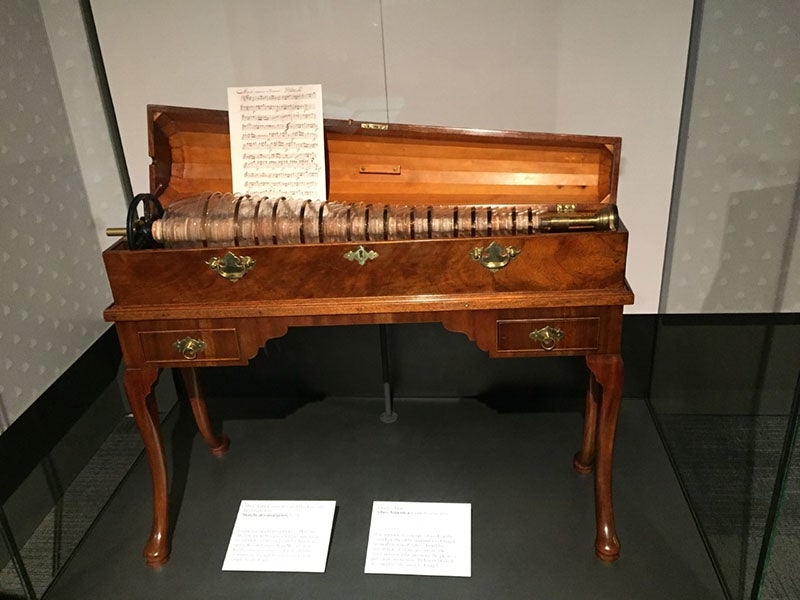 Replica of a Franklin Armonica, Benjamin Franklin Museum, Philadelphia (photo by the author)