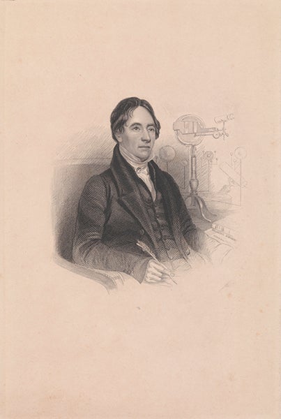 Thomas Dick as a younger man, engraved portrait, undated (Royal Museums Greenwich)