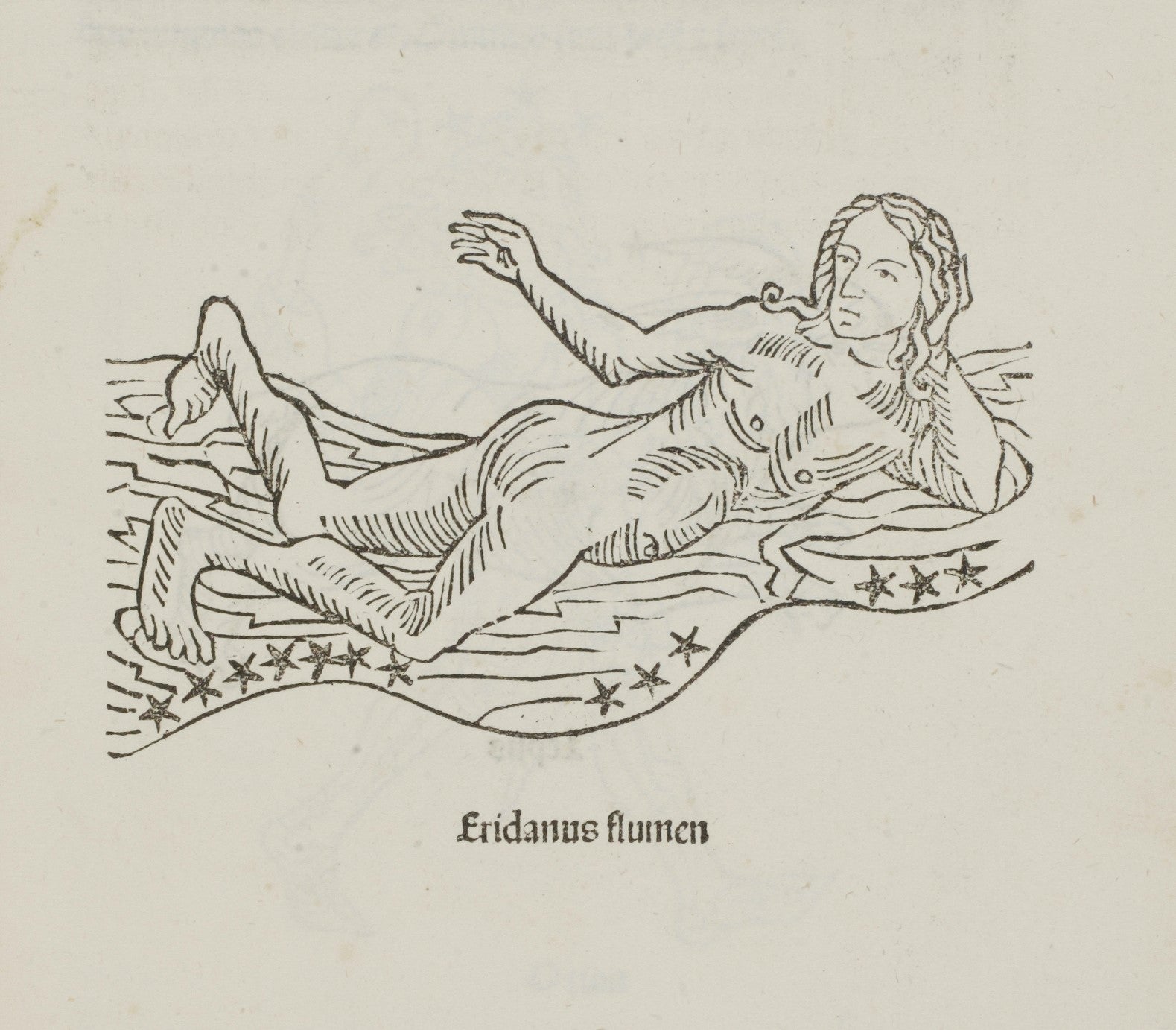 Eridanus. Image source: Hyginus. Poeticon astronomicon. Venice: Erhard Ratdolt, 1482.
