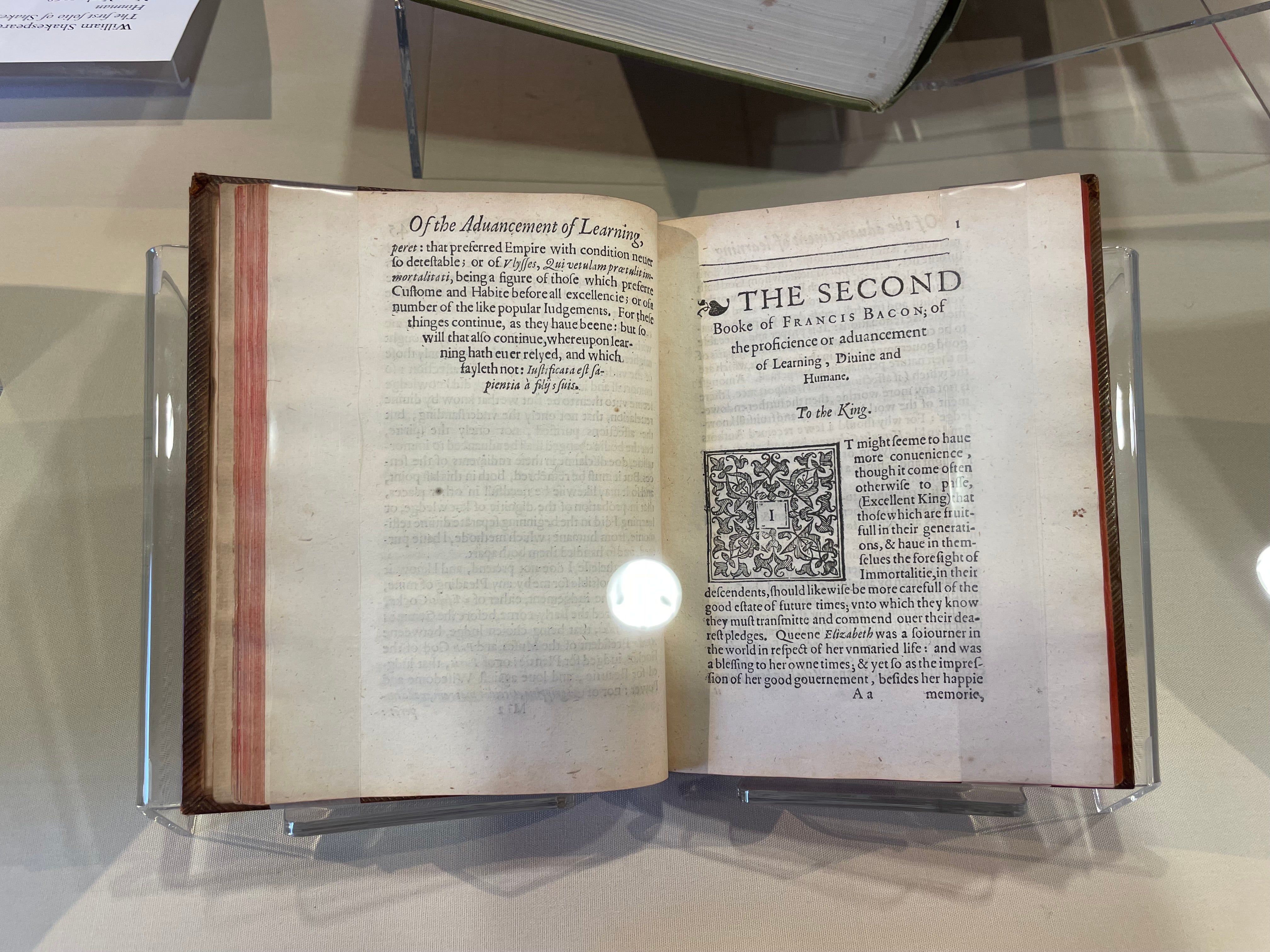 Photo of book by Francis Bacon, The Two Bookes of Francis Bacon
