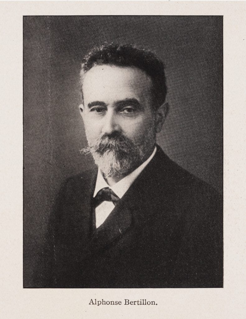 Image source: Frazer, Persifor. “Identification of Human Beings by the System of Alphonse Bertillon.” The Journal of the Franklin Institute, vol. 167, no. 9, 1909.
View Source
