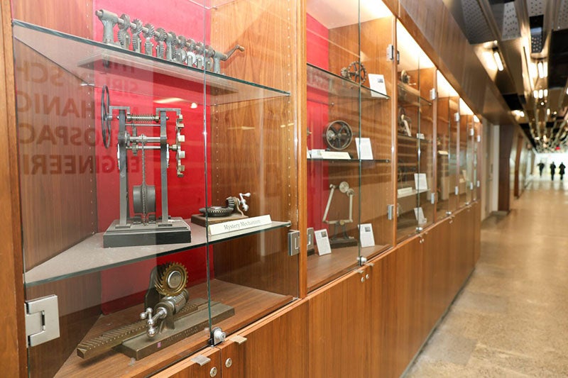 Reuleaux mechanisms on display at Upson Hall, Sibley School of Mechanical and Aerospace Engineering, Cornell University (engineering.cornell.edu)