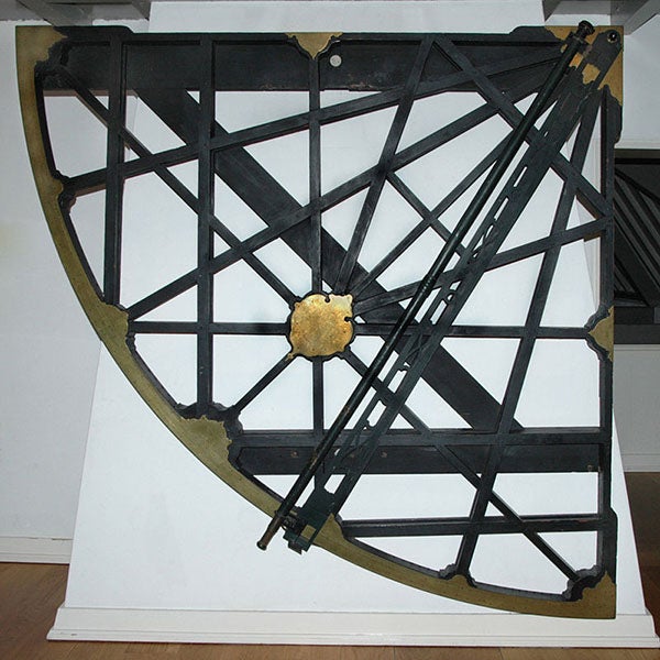 Quadrant made for Willebrord Snellius by Willem Janszoon Blaeu, Museum Boerhaave, Leiden (Wikimedia commons)