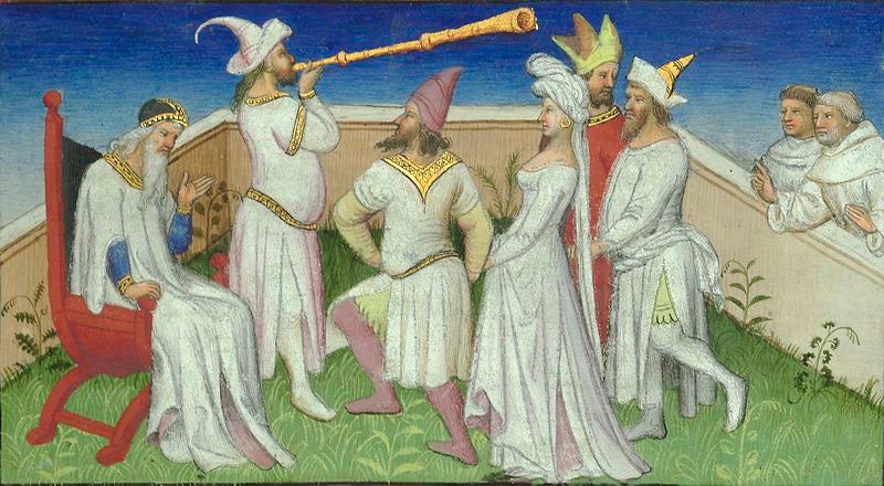 Odorico at Alamut, Le Livre des merveilles, 15th c. (Bibliothèque nationale de France)