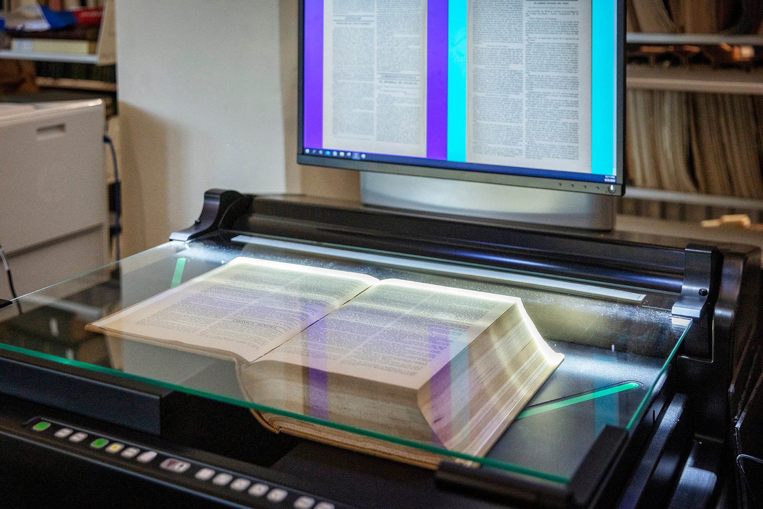 Book Digital Scanner - close up