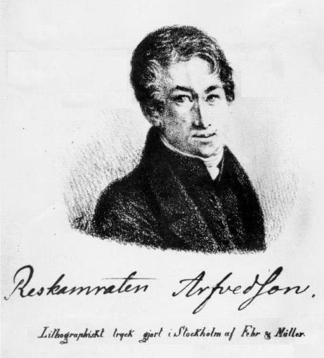 Portrait of Johann August Arfwedson, lithograph, before 1849, copy (Wikimedia commons)