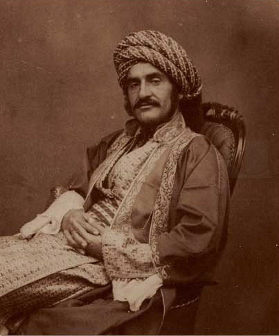 Portrait of Hormuzd Rassam, studio photograph, 1854 (Wikimedia commons)
