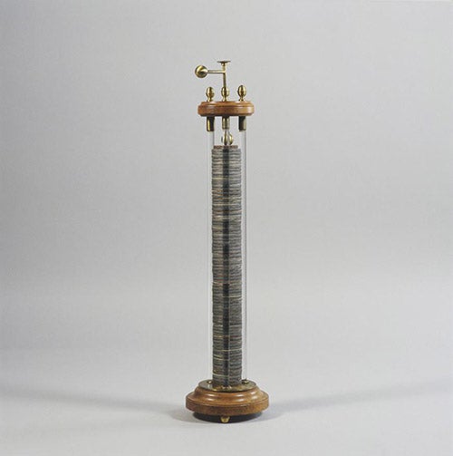 Voltaic pile, ca 1810 (Musée des arts et métiers, Paris)
