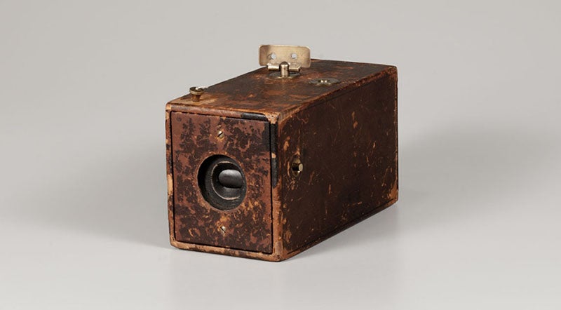 An original Kodak camera of 1888 on display in the George Eastman Museum, Rochester, N.Y. (eastman.org)