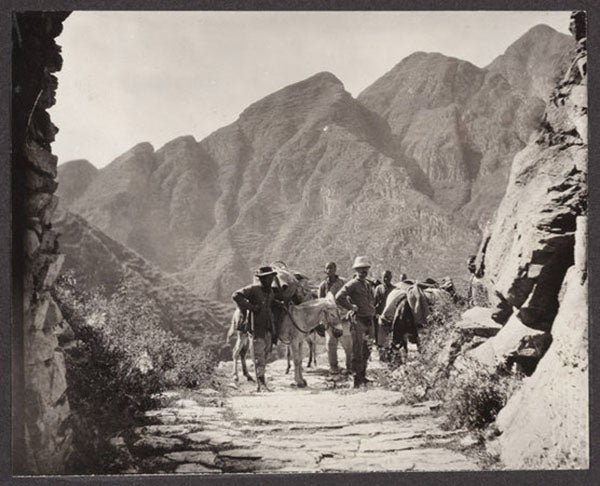 Frank Meyer on a plant gathering expedition in China (Arnold Arboretum)