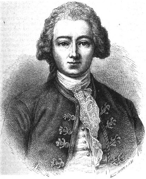 Portrait of Nicolas Chamfort, wood engraving, 1870, after an unknown original (Wikimedia commons)