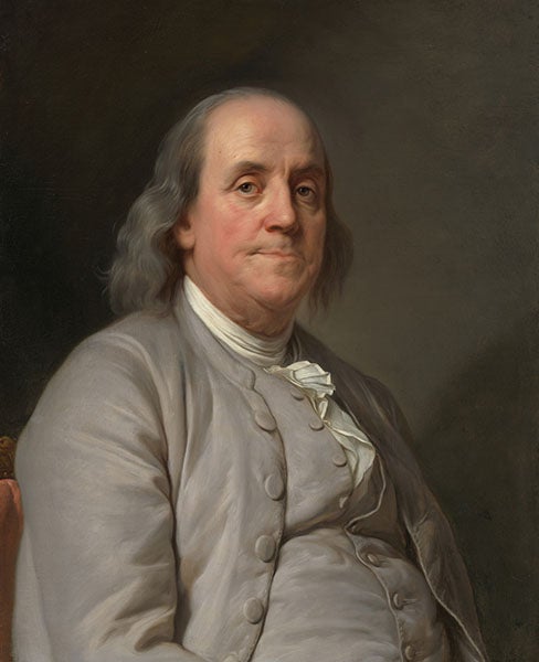 Portrait of Benjamin Franklin, oil on canvas, by Joseph Duplessis, after 1779,  National Portrait Gallery, Washington, D.C. (npg.si.edu)