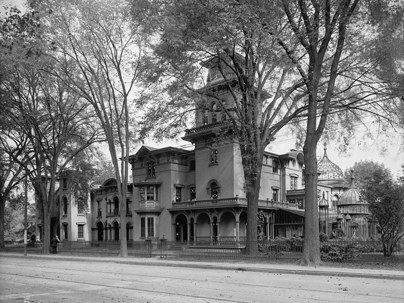 Armsmear, Samuel and Elizabeth Colt’s house in Hartford, period photograph (Library of Congress)